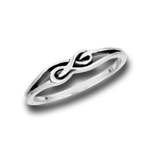 Sterling Silver Interwoven Celtic Knot Ring